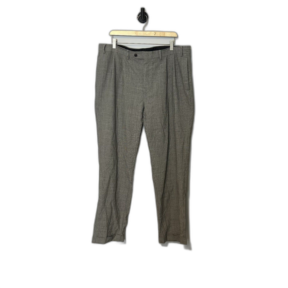Lauren Ralph Lauren Career Pants 16? Total Comfort Black White Houndstooth Wool
